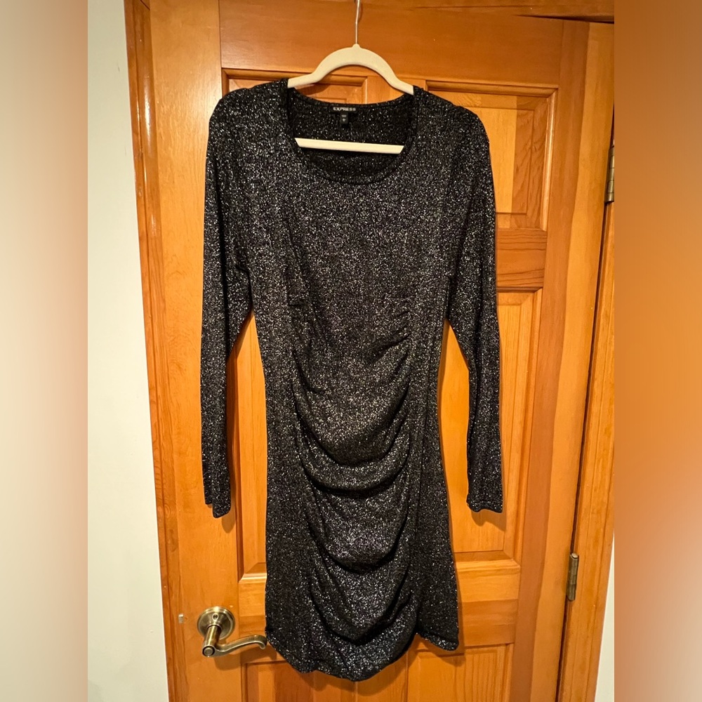 Black Sparkle Express Dress- Size Large